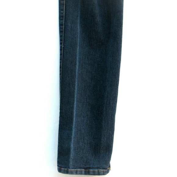 Apt 9 Slim Jeans Ankle Zippers 30 x 30 Dark Wash Stretch Mid Rise Sz 4 (tag) - Picture 3 of 6